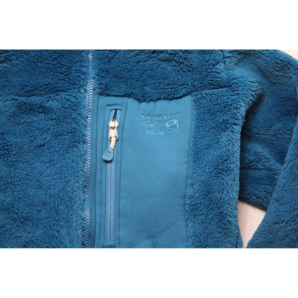 Mountain Hardwear Fleece Jacket Women Small Blue Excellent Polartec Monkey Woman